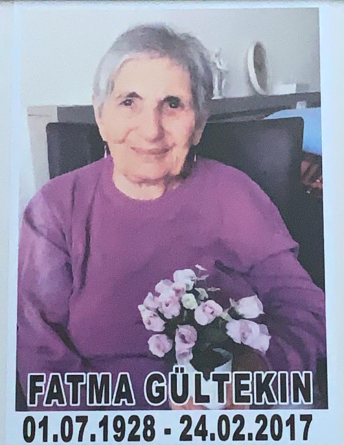 Fatma Gültekin - 01.07.1928 - 24.02.2017